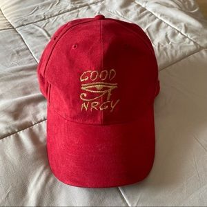 Adjustable Good Nrgy Red Dad Hat!